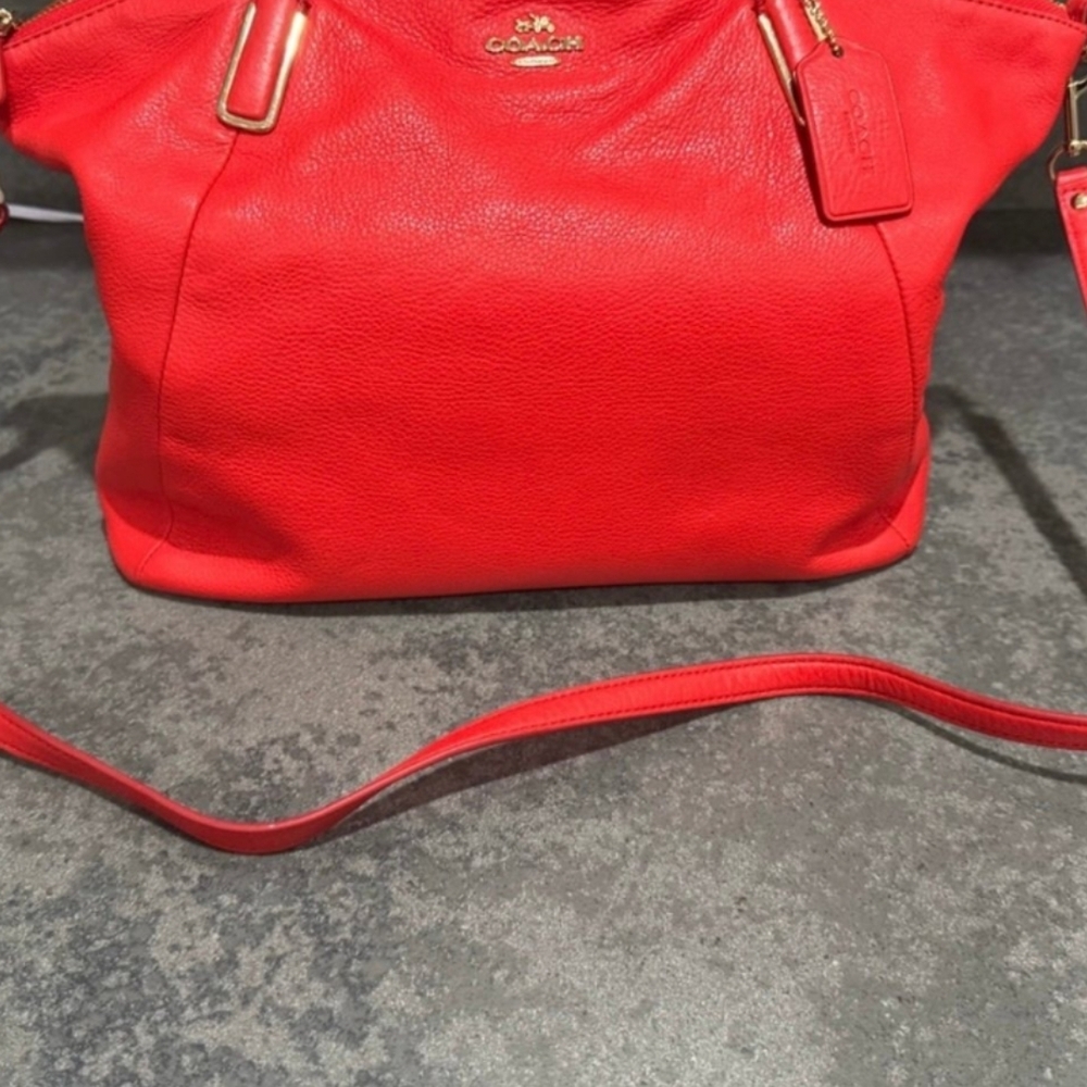 Coach Red Leather Women's Bag